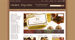 Desktop Screenshot of chocolateimpressions.com