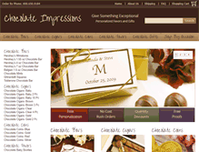 Tablet Screenshot of chocolateimpressions.com